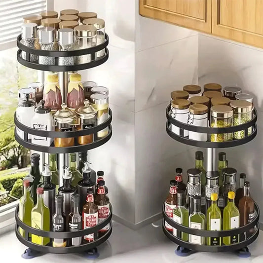 SpinChef™ – Organizador Giratorio para Cocina de 3 Niveles